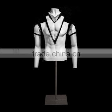 New Product Fiberglass Torso Cheap Upper Half Body Male Mannequin