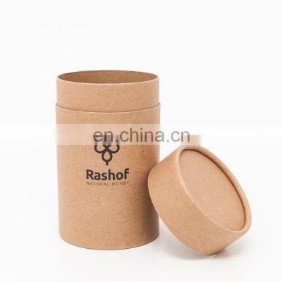Biodegradable Kraft Paper Package Custom Round Cardboard Tube Cylinder Paper Tube with Logo Printed