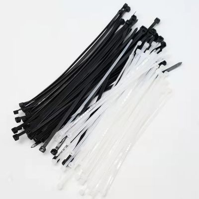 High quality white black self-locking plastic nylon cable tie