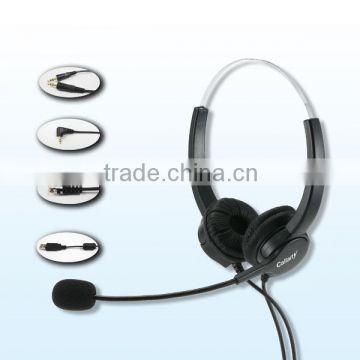 rj9 plug call center and noise cancelling service center headset