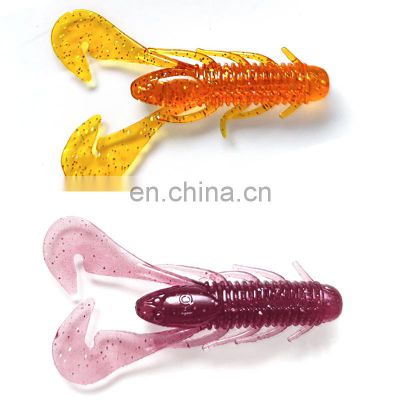 Cockroach Shape Jig Fishing Lures 4colors 2.8g/7.1cm  Soft Bait for trolling fishing spinning casting fishing