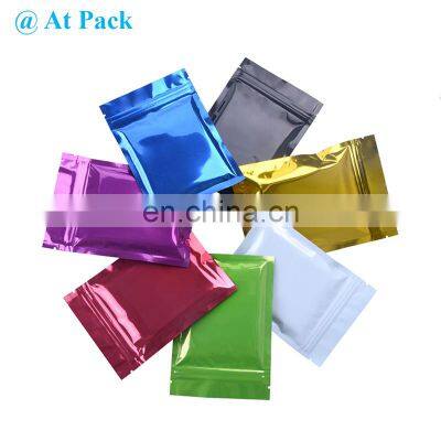Custom Pouches Holographic Bag With Clear Smell Proof Zip lock Mylar Bags For Packaging Bag