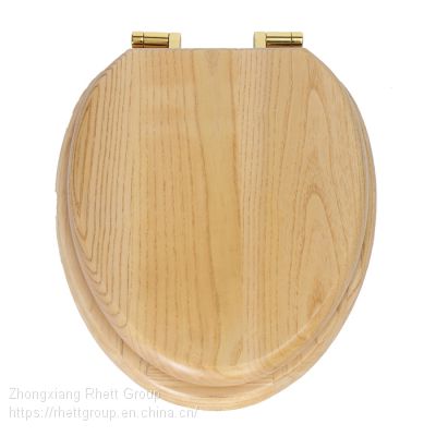 NEW Good Quality Environmental Bathroom Sanitary Ware Soft Close Solid Wood Toilet Seat Lavatory Cover