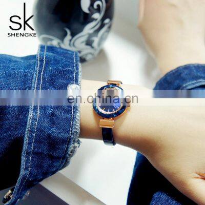 SHENGKE Gorgeous Bracelet Watch Luxury For Female Marbling Ceramic Looking Plastic Bezel Watch K0070L Watch With Bracelet
