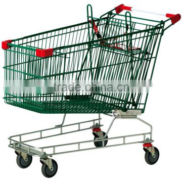 Powder coated metal supermarket push trolley(RHB-212AU)