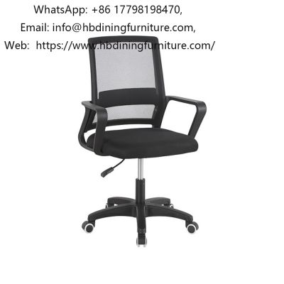Black mesh fabric With headrest swivel office chair