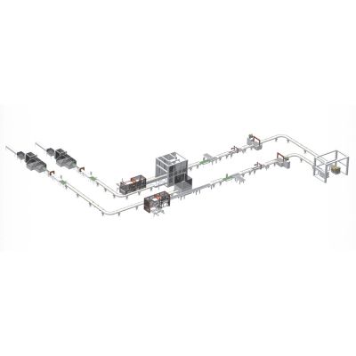 Box code stack production line Beverage industrypacking and palletizing linkage line