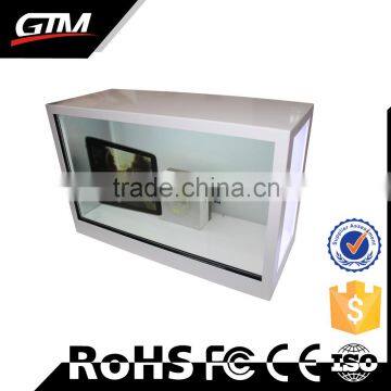 21.5 inch wifi advertising lcd player display box transparent led display lcd display open frame