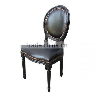 RCH-N4007 Oak Restaurant Chairs Louis Chost Chair Leather Design