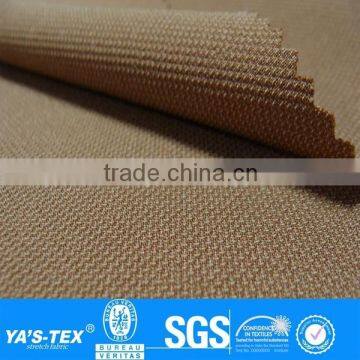 Dark Yellow Granular Sensation Polyester Spandex Fabric Absorption and fast dry For Mountaineering