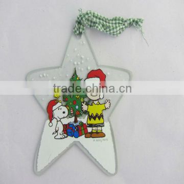 glass christmas ornaments,glass star ornament