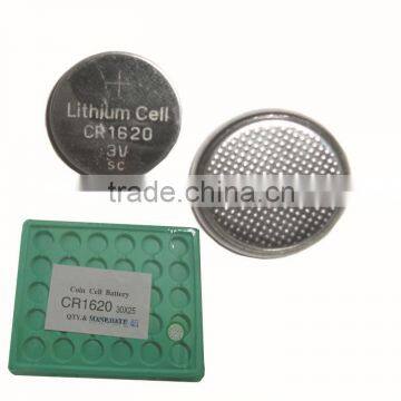 Button Cell CR1620, Lithium, 3 V, Silver - Tura Scandinavia