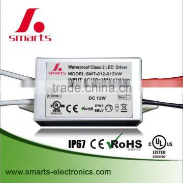 12v 12w 1a constant voltage led drivers CE UL Rohs