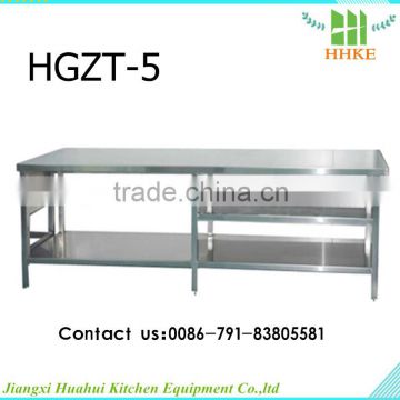 Cleanroom furniture stainless steel work table with under shelf