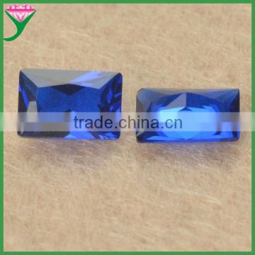 wholesale prices india 112# rectangle lab created rough blue sapphire