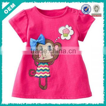 2014 New fashion summer kid t-shirt for 0-5 years old girl in factory (lyt0300054)