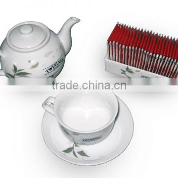 Tea Pot - Tea Cup with Saucer - Tea Caddy Set