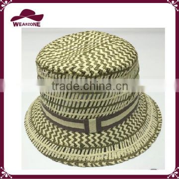 Fashion straw bucket hat