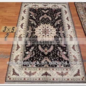 3x5ft Spun Silk Handmade Carpet Manufacturer