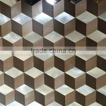 Elegant Geometry Aluminum Mosaic For Wall Decoration