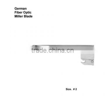 Fiber Optic Laryngoscope German Miller Blade With Inter changeable tube Size. 2