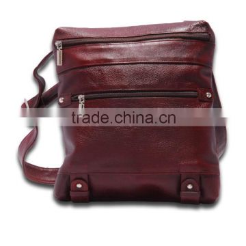Side bag, Unisex bag for travelling, real leather travel bag side bag, sling bag with zipper pocket