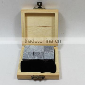 Wholesale non melting reusable OEM /ODM ice cube in wooden box
