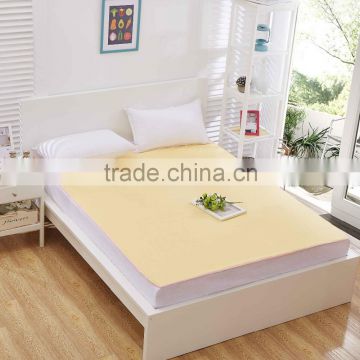 Hot Sale Bulk Yellow Cotton Terry Tear - Resistant Bed Flat Sheets