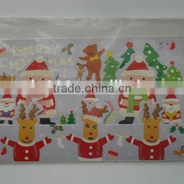 custom cartoon 3D christmas greeting card with envelope