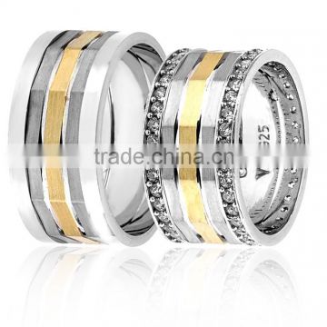 925K Sterling Silver Wedding Band His Her High Newest Model Handmade Ring BSVYS026
