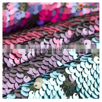 multi color cheap fish scale tulle dress net lace embroidery wholesale sequin fabric