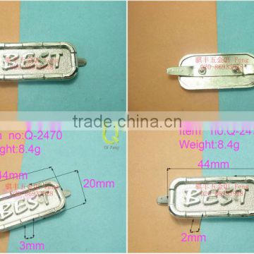 china supplier metal plates brand logos q-2470 custom logo