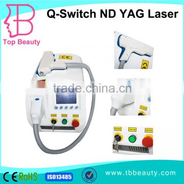Laser Tattoo Removal Equipment 2016 Professional Q Switched Nd YAG Portable Yag Laser Machine For Tattoos Removal Mongolian Spots Removal