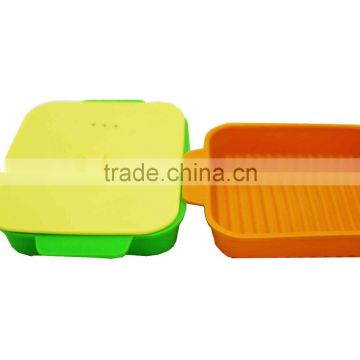 Best selling hot resistant food grade silicone tiffin lunch box