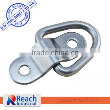 1200 LBS Capacity D Ring Floor Mount Lashing Ring and Cleat Bolt-on
