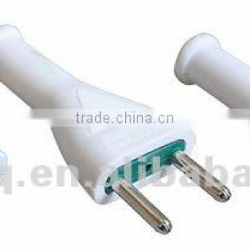 2 flat pin to 2 round electric adapter plug