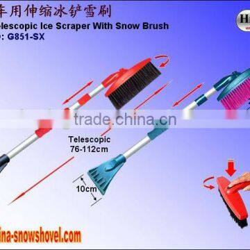 2-in-1 telescopic ice scraper with brush combo (G851-SX)