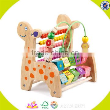 2017 wholesale wooden animal beads toy top fashion wooden animal beads toy popular wooden animal beads toy W11B121