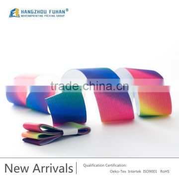 Wholesale Gradual Change Rainbow Color Ribbon