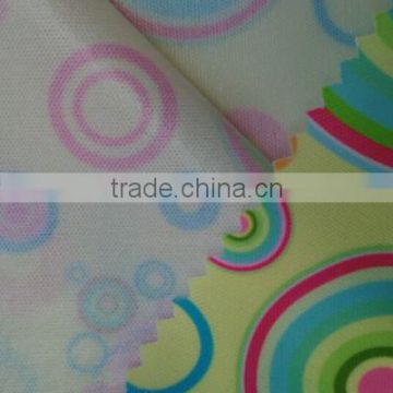 baby diaper 0.015mm transparent TPU film bond digital printing jersey fabric