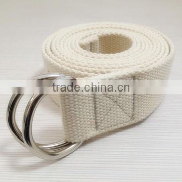 adjustable cotton d-ring belt