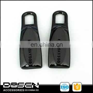 Alibaba wholesale price gun metal resin zipper pull,custom made metal zipper pull