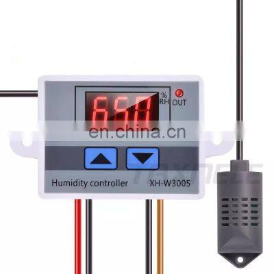 Digital Humidity Controller XH-W3005 12V 24V 220V Humidistat Hygrometer Humidity Control Switch regulator + Humidity sensor