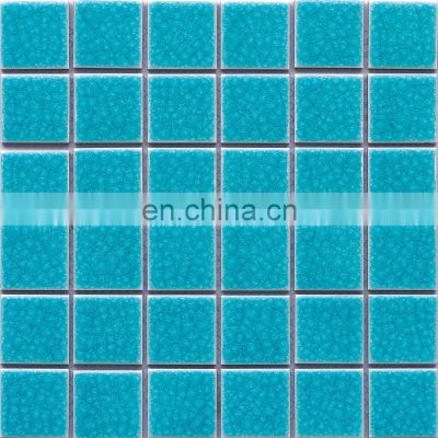 JBN New Designs Mosaic Swimming Pool Blue Ceramics Tile China Blue Kitchen Wall Surface Bathroom Floor Mosaic