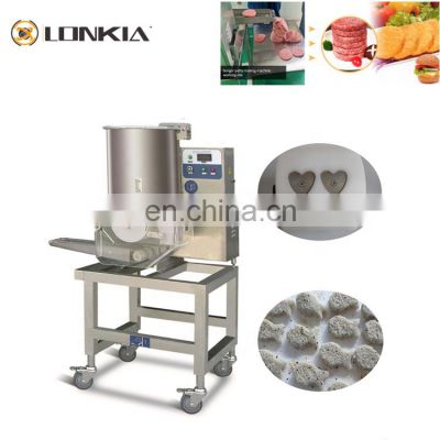 High capacity meat pie burger maker machine / meat patty nugget forming machine