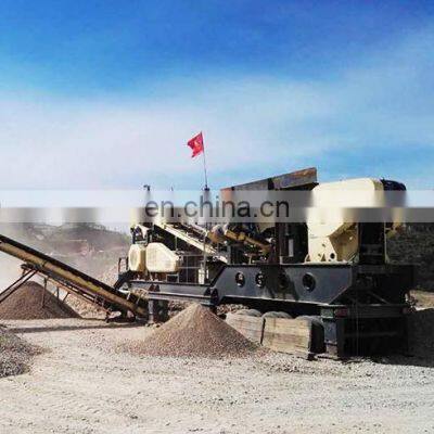 Mining used mobile combined unit mobile jaw crushing plants for quarry stone production line