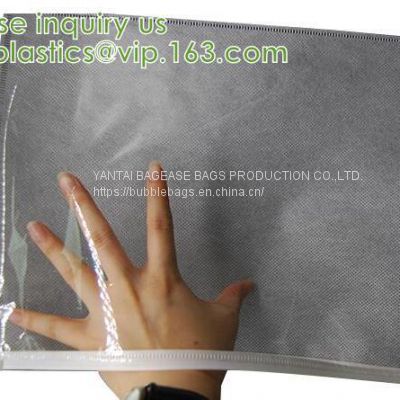 Compostable metallic glossy holographic private label bubble mailing bag, zip slider clear glitter bubble pouch bag