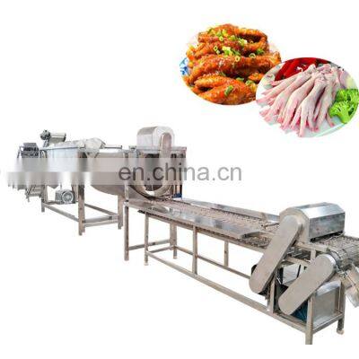 Hot sale Chicken feet weighing and sorting bubble washing machine