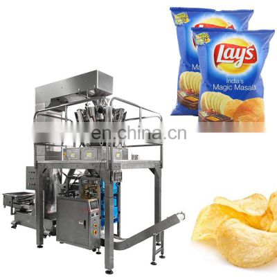High-accuracy Automatic Potato Chips Weighing and Packing Machine with Nitrogen Flushing