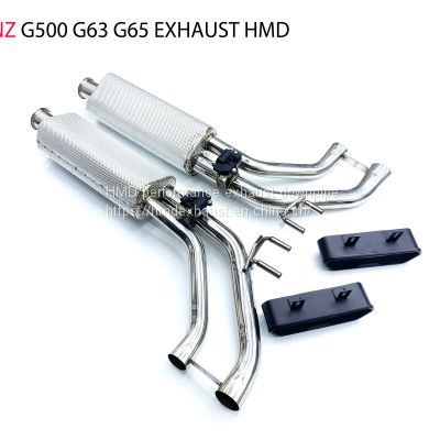 Exhaust Pipe Manifold Downpipe For Benz G500 G63 G65 Muffler With Valve For Cars  Whatsapp008618023549615